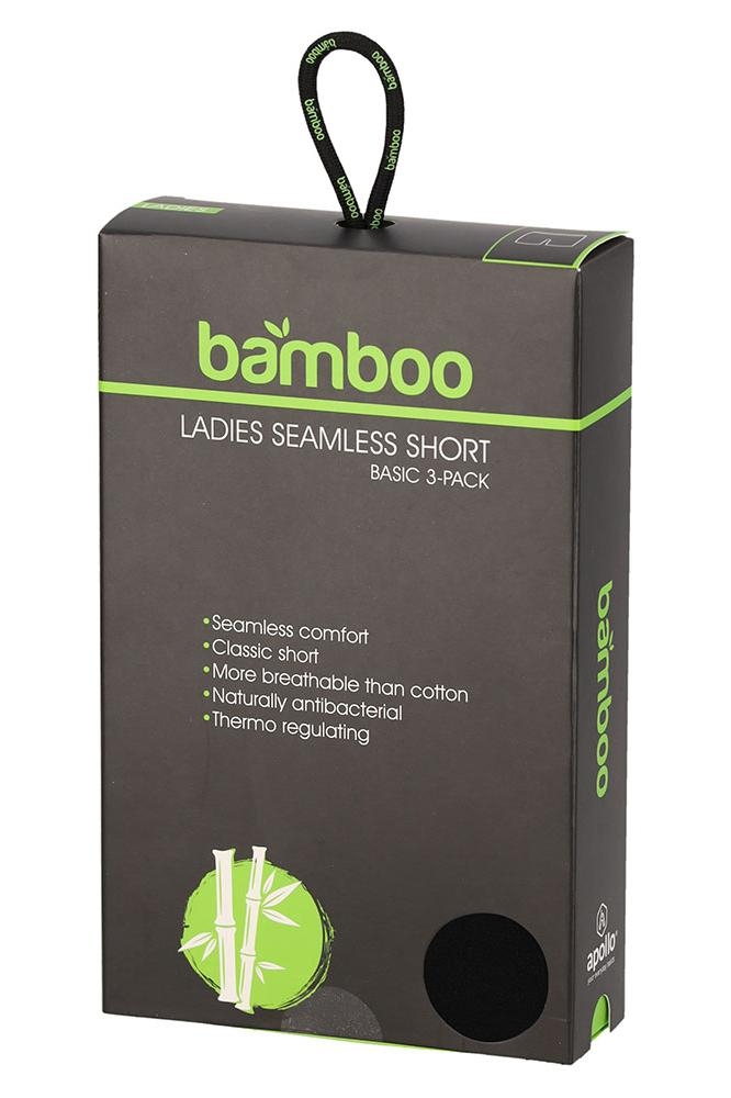 APOLLO BAMBOO SEAMLESS SHORT 3P 000161850004 BLACK