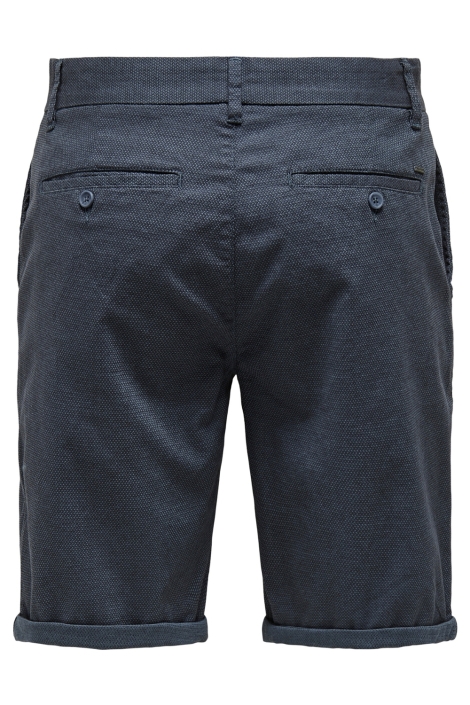 Only & Sons blauwe heren korte broek | Achteraanzicht
