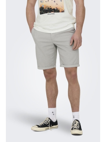 Only & Sons Broek ONSPETER DOBBY 0058 SHORTS NOOS 22028336 Limestone
