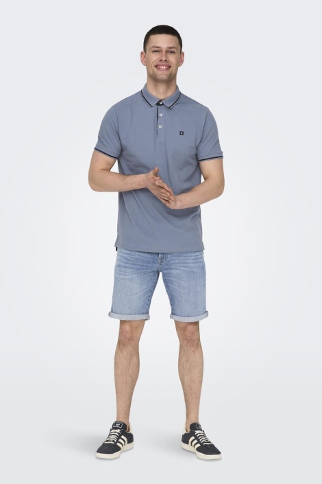 Only & Sons blauwe heren korte broek | Model