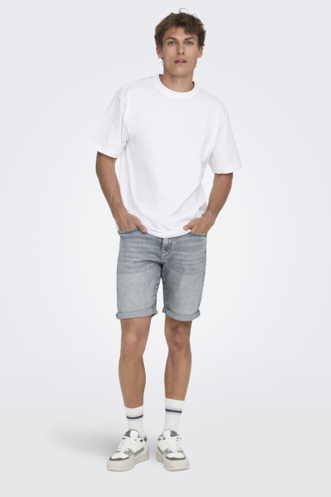 Only & Sons grijze heren korte broek | Model