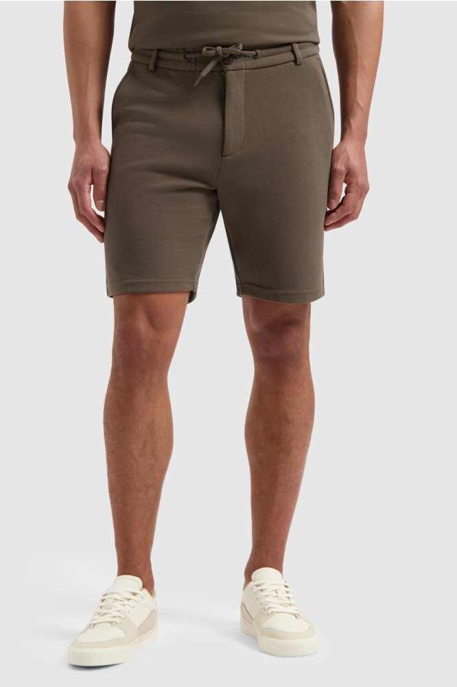 PIQUE SHORTS WITH POCKETS 24010516 49 BROWN