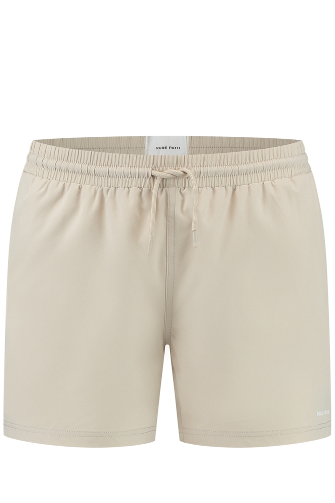 SWIMSHORTS WITH CORDS AND PRINT 24010514 46 SAND