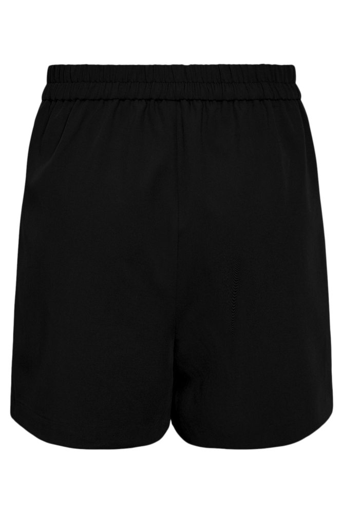 Pieces zwarte dames korte broek | Achteraanzicht