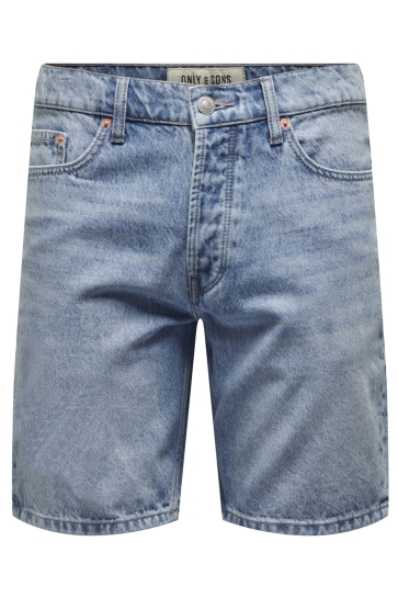 Only & Sons Broek ONSEDGE PIM DNM SHORTS BOX VD 22027633 LIGHT BLUE DENIM