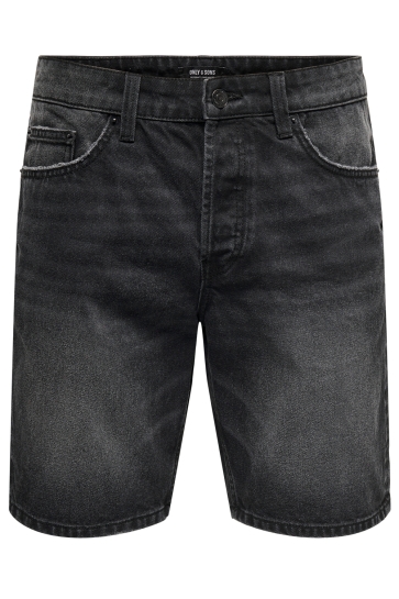 Only & Sons Broek ONSEDGE PIM DNM SHORTS BOX VD 22027633 WASHED BLACK
