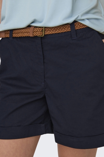 Jacqueline de Yong Broek JDYCHICAGO MW BELTED CHINO SHORTS D 15324743 NIGHT SKY