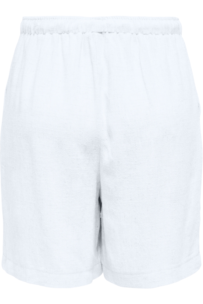 ONLSIESTA MW PULL-UP LIN BL SHORTS 15333032 Bright White