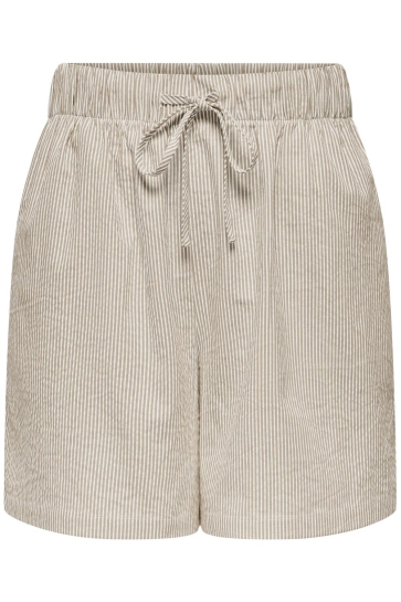 Only Broek ONLAUGUSTA SHORTS WVN 15347659 FEATHER GRAY/CLOUD DANCER