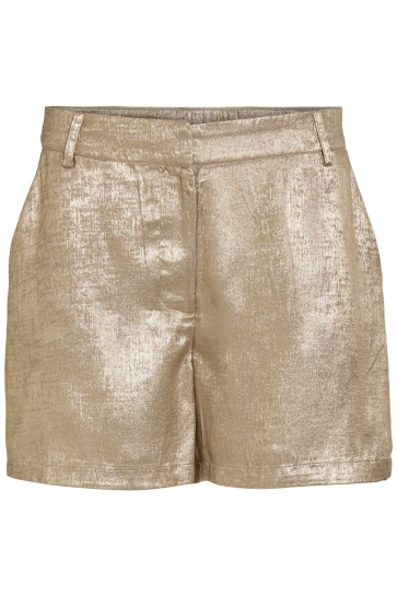 Vila Broek VIMETALLA RW SHORTS/C32 14104736 BIRCH/GOLD