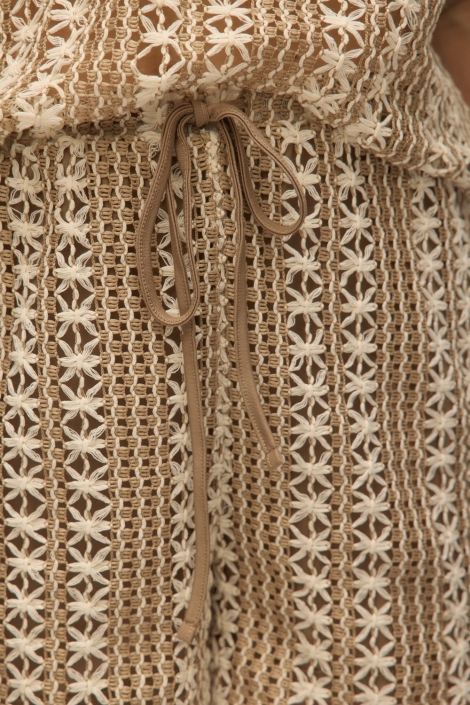 Vero Moda beige dames korte broek | Close up