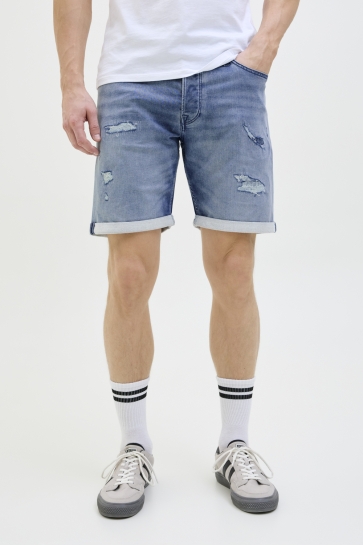 Jack & Jones Broek JJIRICK JJICON I.K. SHORTS GE 136 S 12269607 BLUE DENIM