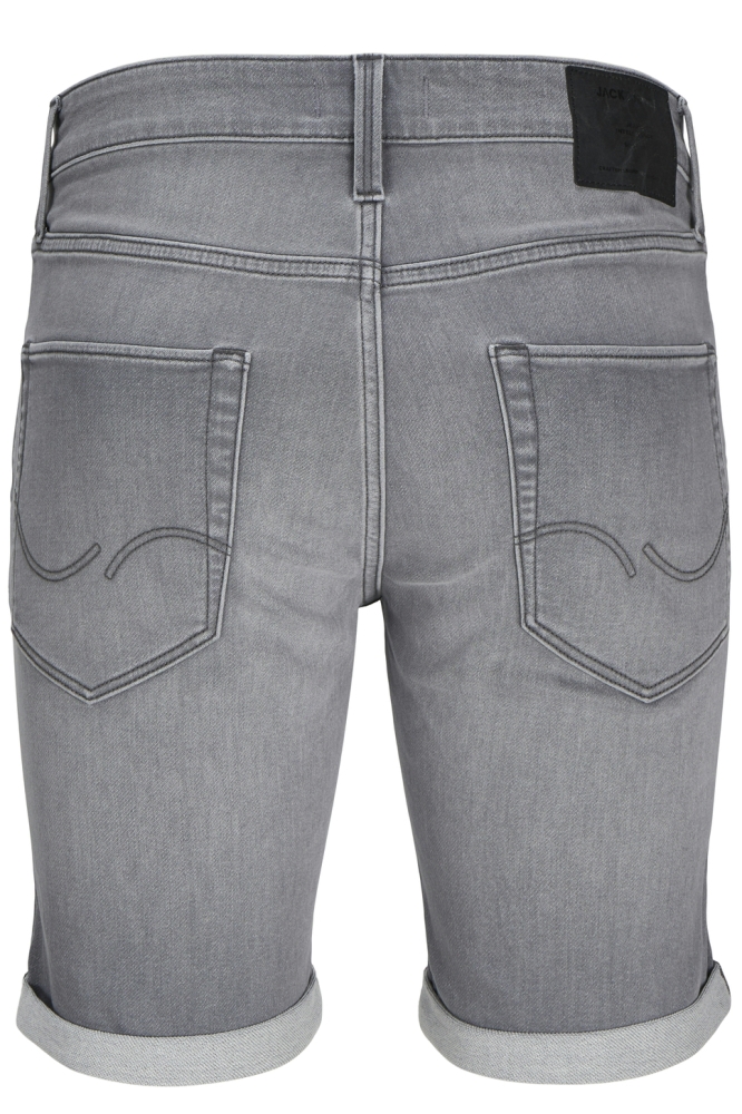 Jack & Jones grijze heren korte broek | Achteraanzicht