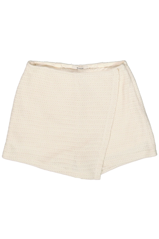 Garcia ecru dames korte broek | Vooraanzicht