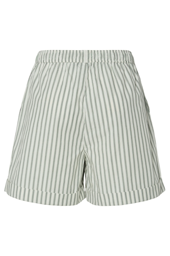 Pieces witte dames korte broek | Achteraanzicht
