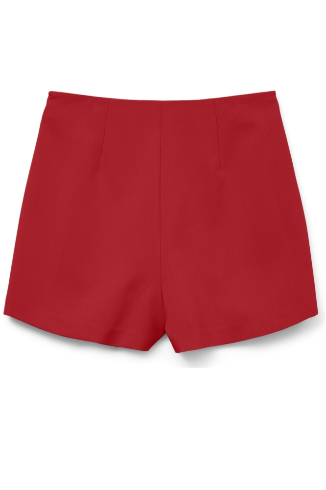 Vero Moda rode dames korte broek | Achteraanzicht