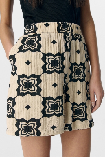 Object Broek OBJELLA MW SHORTS 138 23046480 SANDSHELL
