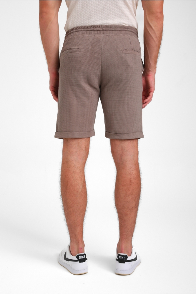Gabbiano taupe heren korte broek | Model achteraanzicht