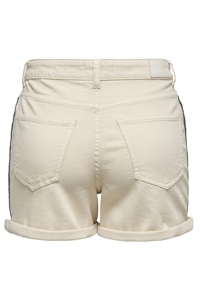 Only ecru dames korte broek | Achteraanzicht
