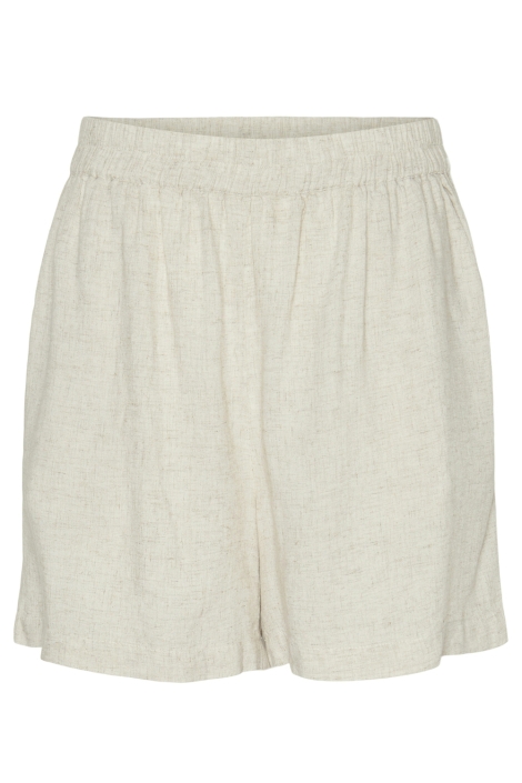 Pieces beige dames korte broek | Vooraanzicht