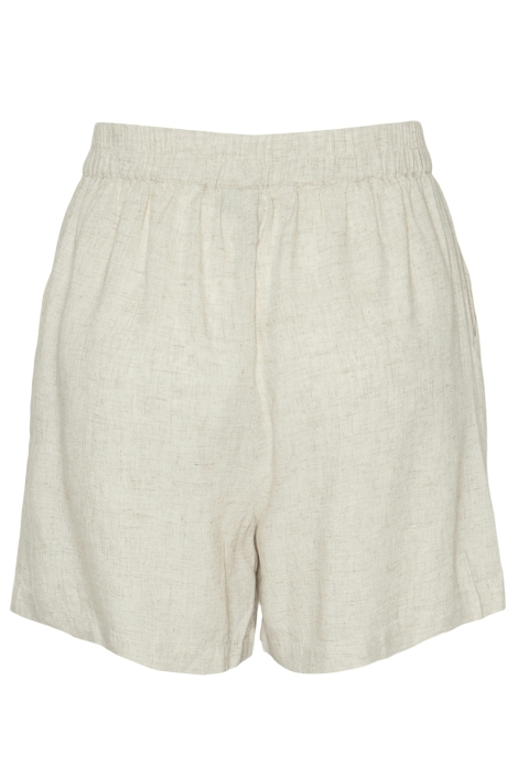 Pieces beige dames korte broek | Achteraanzicht