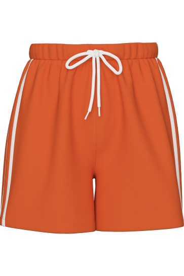 Pieces Broek PCFRACK MW SHORTS JRS 17158060 MANDARIN ORANGE