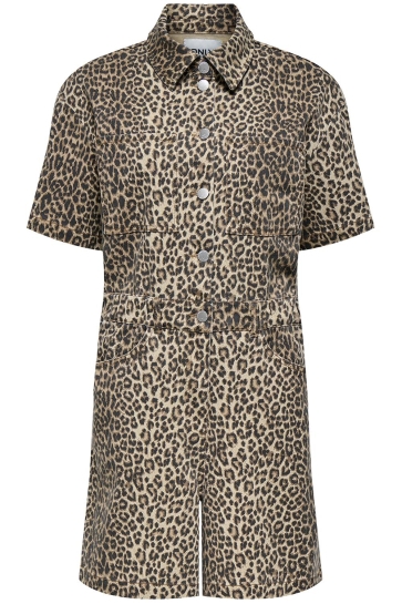 Only Broek ONLNAOMI AOP PLAYSUIT CS OTW 15355994 TOASTED COCONUT/LEO
