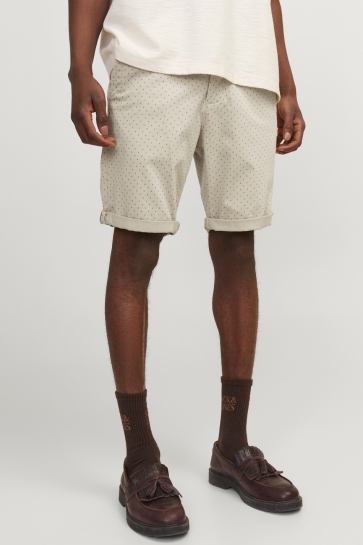 Jack & Jones Broek JPSTBOWIE SHORTS SA PRINTED MID SN 12230336 OXFORD TAN
