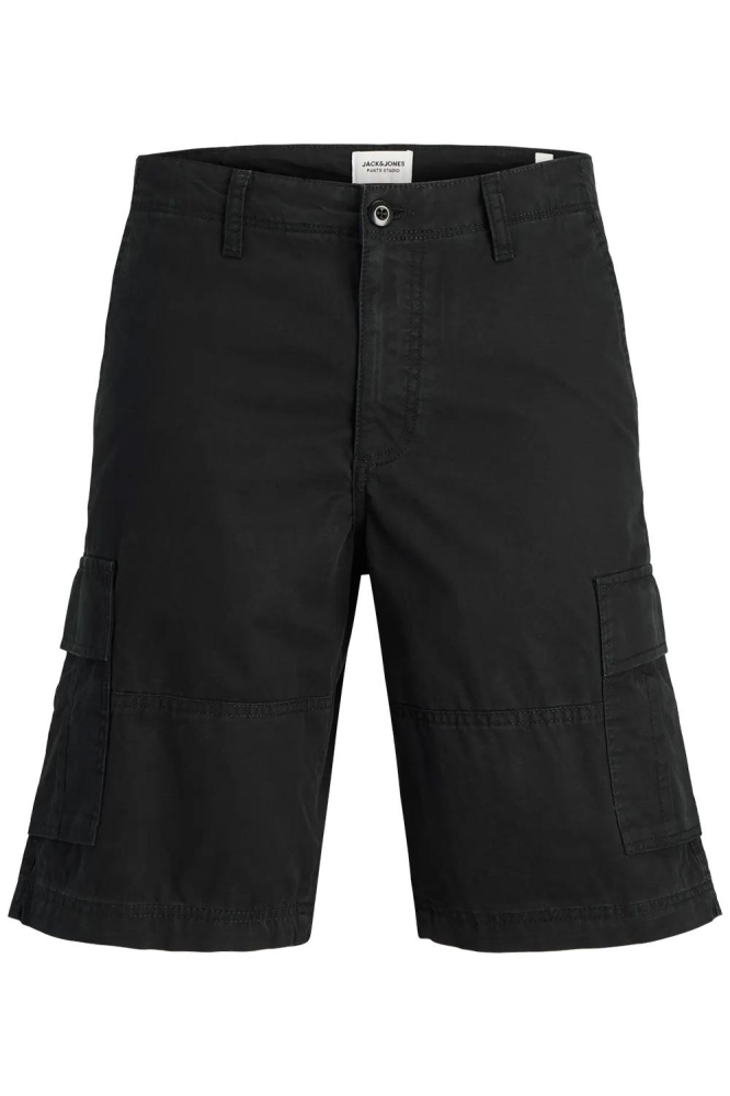 Jack & Jones zwarte heren korte broek | Vooraanzicht