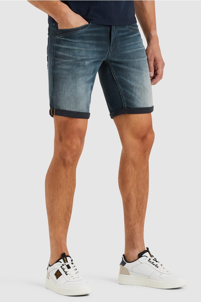PME legend blauwe heren korte broek | Model zijaanzicht