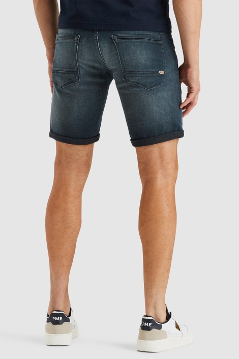 PME legend blauwe heren korte broek | Model achteraanzicht