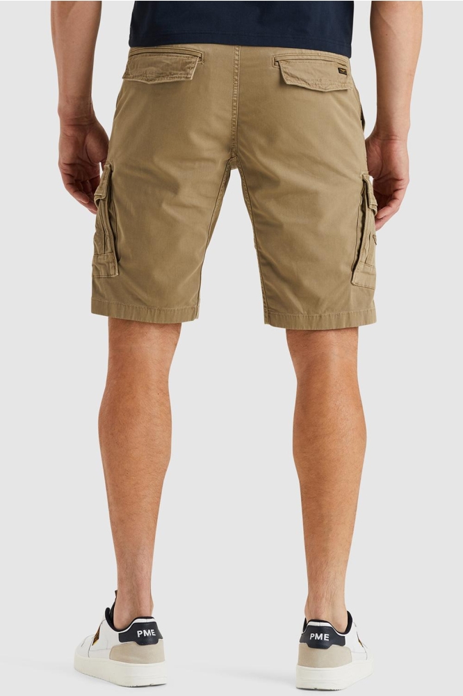 PME legend taupe heren korte broek | Model achteraanzicht