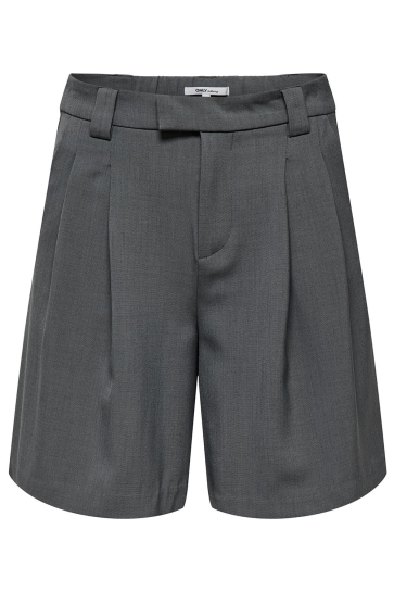 Only Broek ONLSVEA LIFE MW MEL BERMUDA SHORTS 15348531 DARK GREY MELANGE