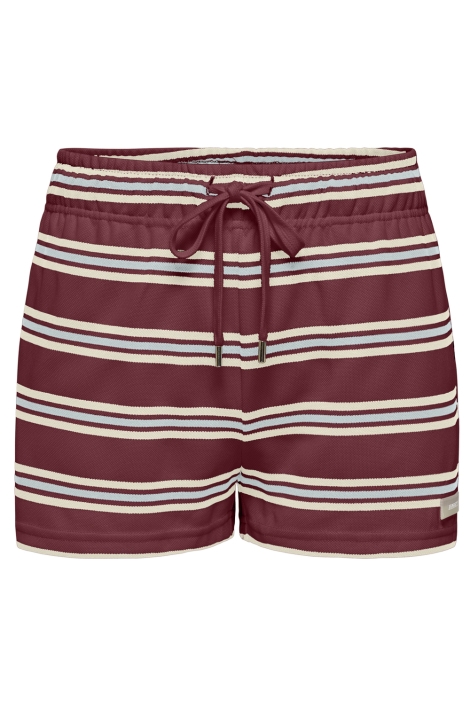 Only bordeaux dames korte broek | Vooraanzicht
