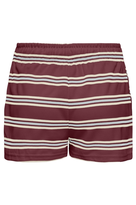 Only bordeaux dames korte broek | Achteraanzicht