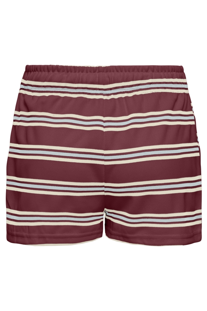 Only bordeaux dames korte broek | Achteraanzicht