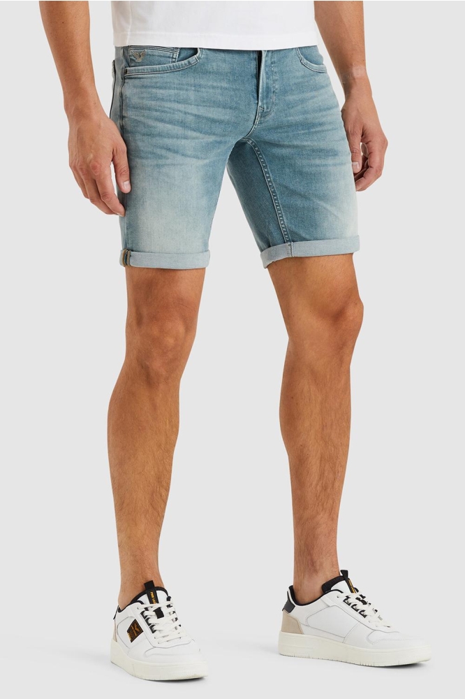 PME legend blauwe heren korte broek | Model zijaanzicht