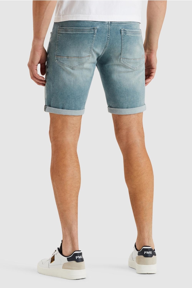 PME legend blauwe heren korte broek | Model achteraanzicht