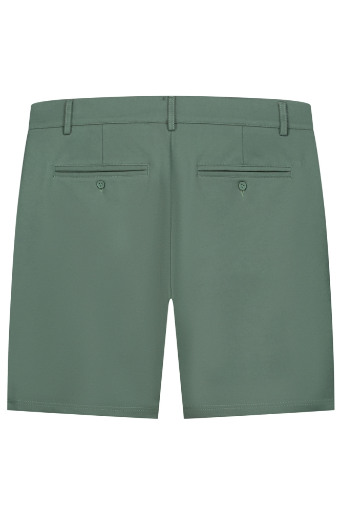 Pure Path groene heren korte broek | Achteraanzicht