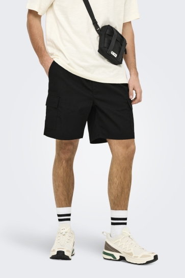 Only & Sons Broek ONSKAL CARGO 0287 SHORTS CS 22034462 Black