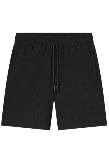 Malelions Broek SEERSUCKER SHORTS MM3 SS25 21 900 BLACK