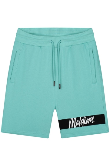 Malelions Broek CAPTAIN SHORTS MM3 SS25 05 633 BRIGHT BLUE/BLACK