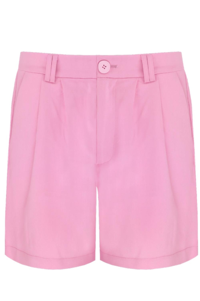 Fluresk roze dames korte broek | Vooraanzicht