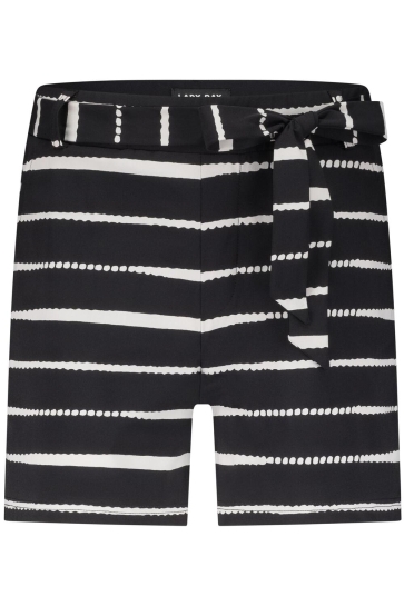 Lady Day Broek SHORTY L14 506 2559 PAINTED STRIPE BLACK