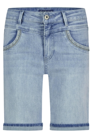 Red Button Broek SIENNA SHORT AND EMBROIDERY BLEACH SRB4573 BLEACH