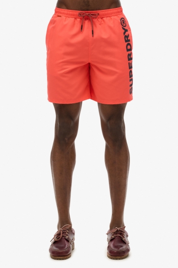 Superdry Broek SPORT GRAPHIC 17 SWIM SHORT M3010248A HOT CORAL
