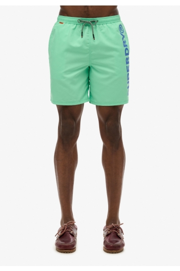 Superdry Broek SPORT GRAPHIC 17 SWIM SHORT M3010248A SPRING BUD GREEN