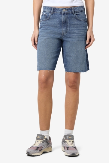 Noisy may Broek NMHOLLA NW LOOSE SHORTS AZ426MB NOO 27033664 MEDIUM BLUE DENIM
