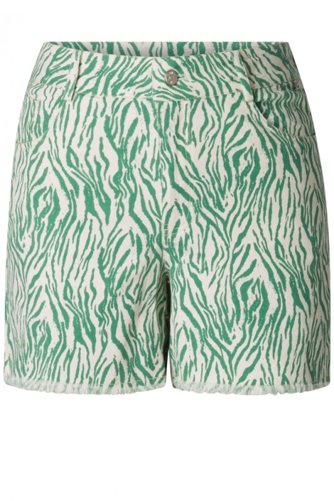 Ivy Beau groene dames korte broek | Vooraanzicht