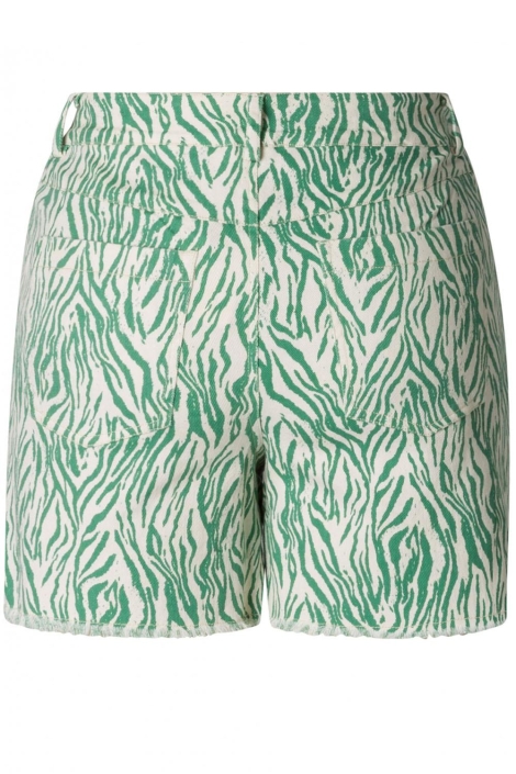 Ivy Beau groene dames korte broek | Achteraanzicht